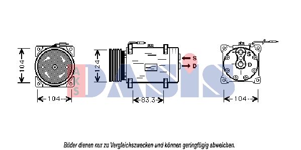 AKS DASIS Kompressor,kliimaseade 850502N